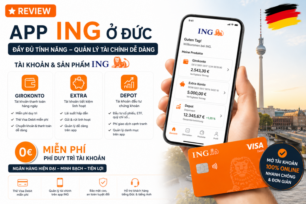 tài khoản ngân hàng miễn phí cho người việt ở Đức