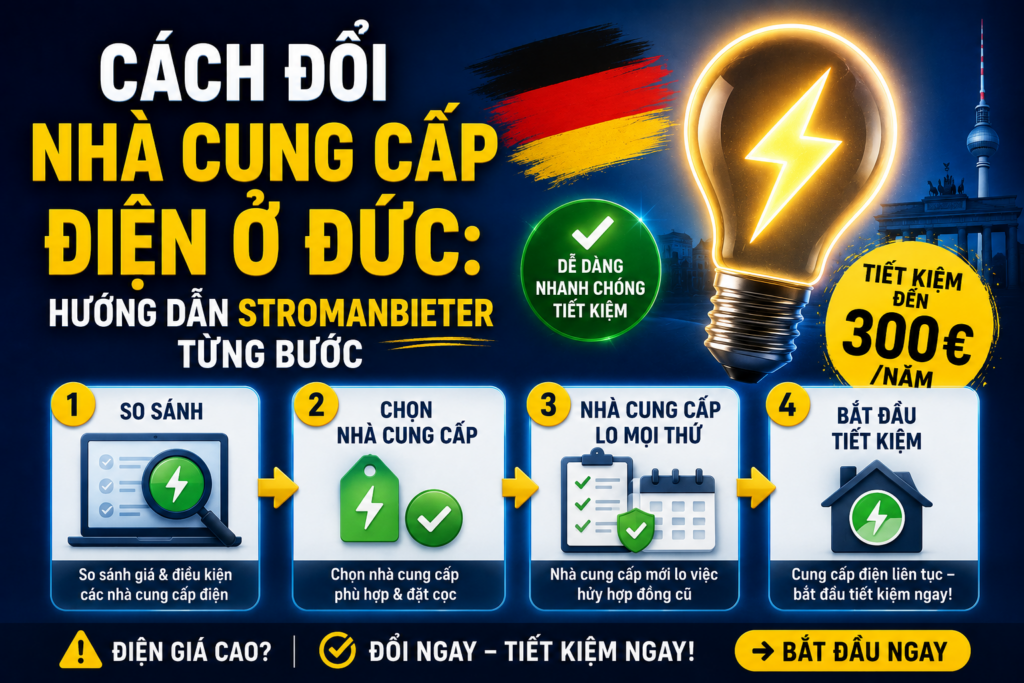 cách đổi hãng điện cho người việt ở đức từng bước