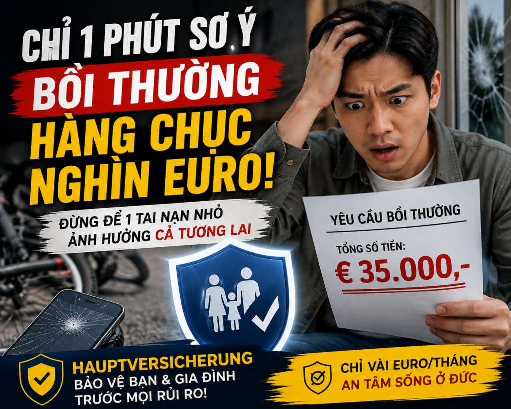 Privathaftpflichtversicherung - Bảo hiểm trách nhiệm dân sự cá nhân tại Đức